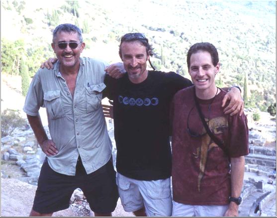 The HP Team at Delphi, photo by Tony Freeth (Bill Ambrisco, Tom Malzbender and Dan Gelb)